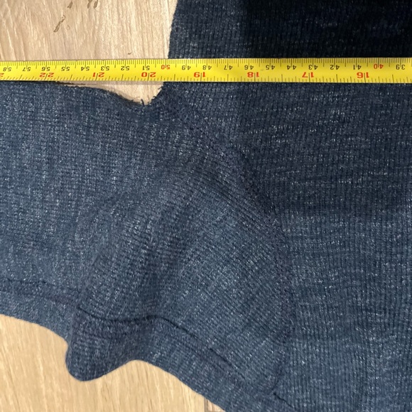 Ralph Lauren Polo Shirt Mens Large Blue Waffle Knit Long Sleeve Crew Pony - Picture 5 of 6